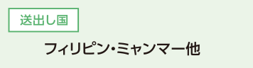 送り出し国-フィリピン、ミャンマーなど